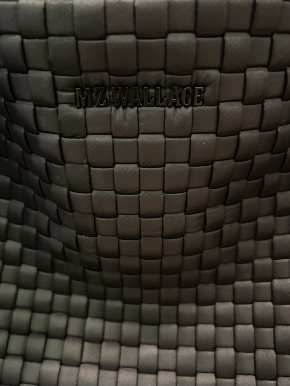 MZ Wallace large woven shoulder bag in black - Picture 2 of 7
